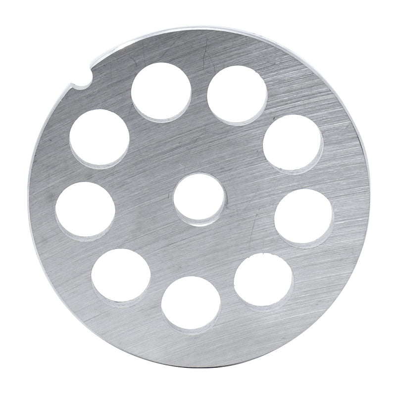 Plaque Omcan style européen n° 12 en acier inoxydable, sans moyeu – une encoche/ronde