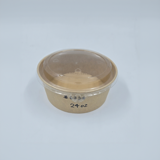 Kraft paper bowl 24oz (without Lid)