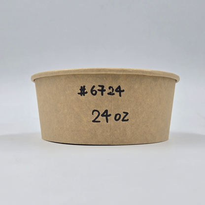 Kraft paper bowl 24oz (without Lid)