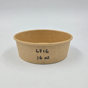 Kraft Paper Bowl 16Oz (Without Lid)