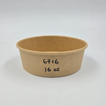 Kraft paper bowl 16oz (without Lid)