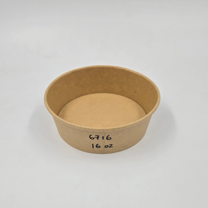 Kraft paper bowl 16oz (without Lid)