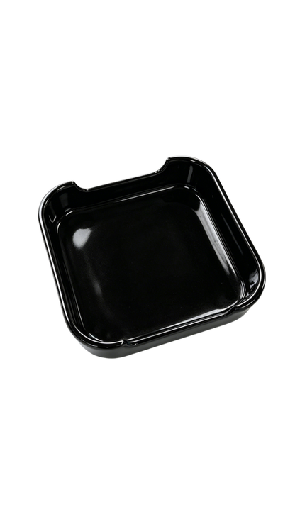 Melamine 7" White/Black Square Dish (Hot Pot Dish)
