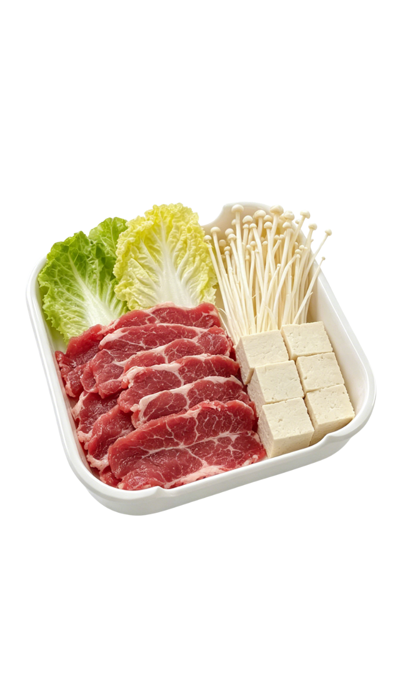 Melamine 5.5" White/Black Square Dish (Hot Pot Dish)