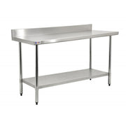 Omcan S/S Worktable W/Backsplash