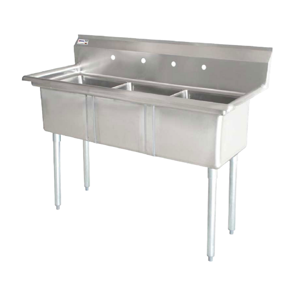 Omcan Triple Sink