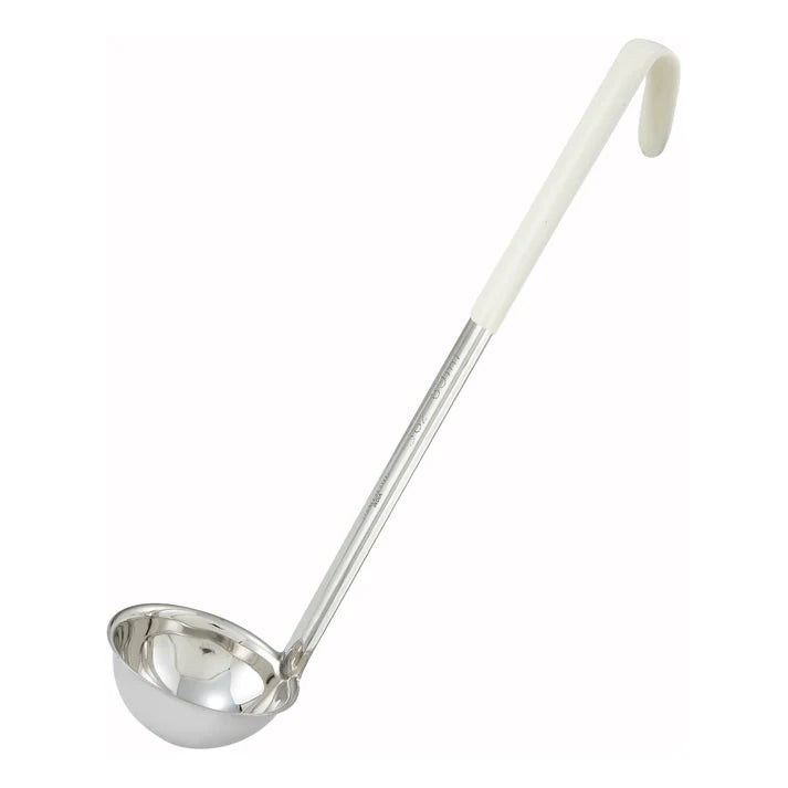 WINCO One-Piece Stainless Steel Ladle, Color-Coded Handles