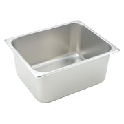 Winco Straight-Sided Steam Pan, 25 Gauge Stainless Steel