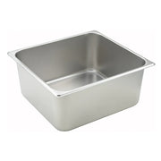 Winco Straight-Sided Steam Pan, 25 Gauge Stainless Steel