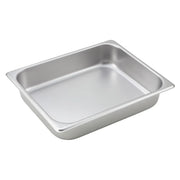 Winco Straight-Sided Steam Pan, 25 Gauge Stainless Steel