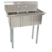 Omcan S/S Triple Sink