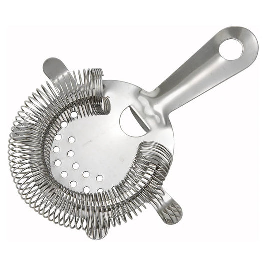WINCO Bar Strainer, 4 Prongs, Stainless Steel