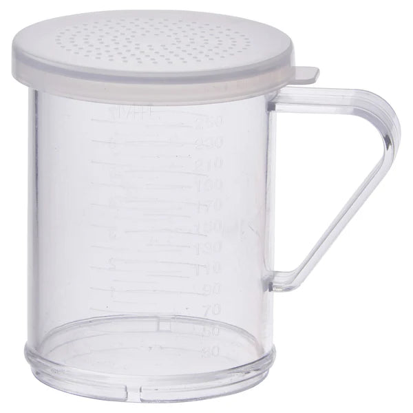 Winco 10 Oz Dredge With Color Snap-On Lid