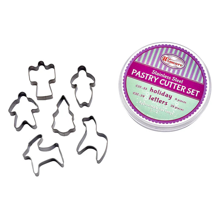 Cookie Cutter Set, 8 Pieces, Stainless Steel