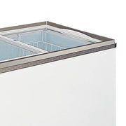 Omcan 29'' Ice Cream Display Chest Freezer (Flat Glass Top)