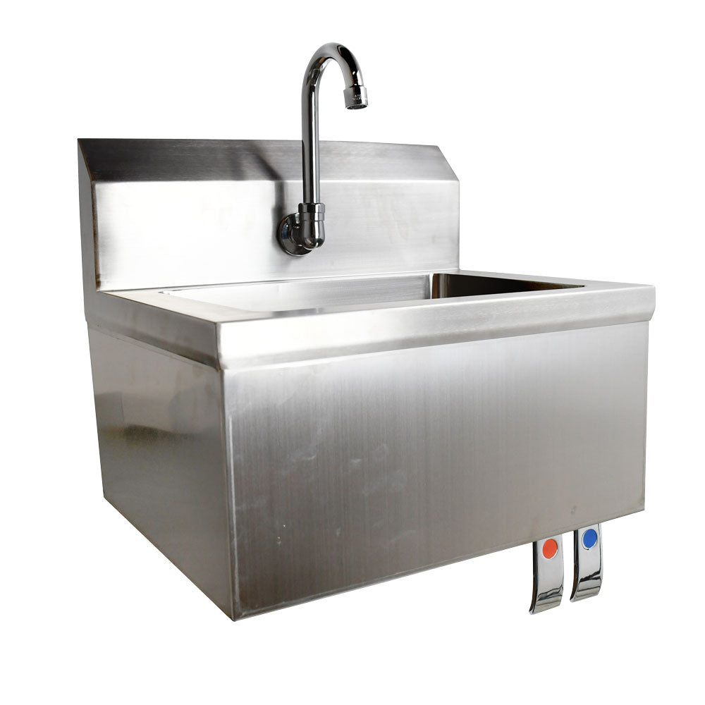 Omcan Fabricated Hand Sink W/Knee Valve Assembly
