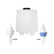 Globe Touch-Free Dual Tip Bulk Lotion Or Foam Soap Dispenser - 5.5"L X 5.25"W X 11"H