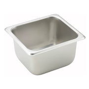 Winco Straight-Sided Steam Pan, 25 Gauge Stainless Steel
