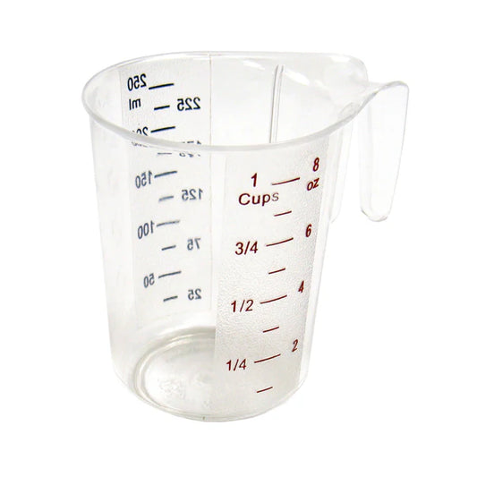 WINCO Polycarbonate Measuring Cup with Color Graduations