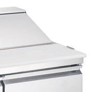 Omcan 60'' Refrigerated Prep Table, 2 Doors, 15 Cu. Ft.
