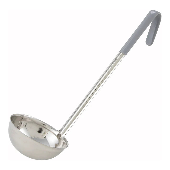 WINCO One-Piece Stainless Steel Ladle, Color-Coded Handles
