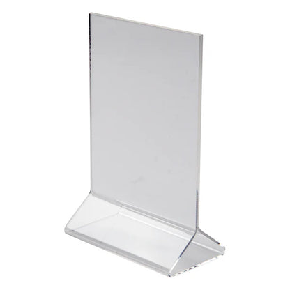 WINCO Double-Sided Clear Acrylic Menu Stand