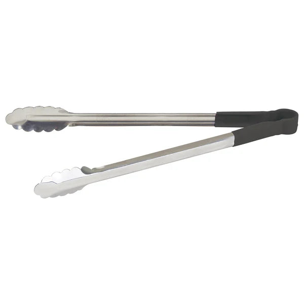 WINCO Heat Resistant Heavy-Duty Utility Tongs with Polypropylene Handle