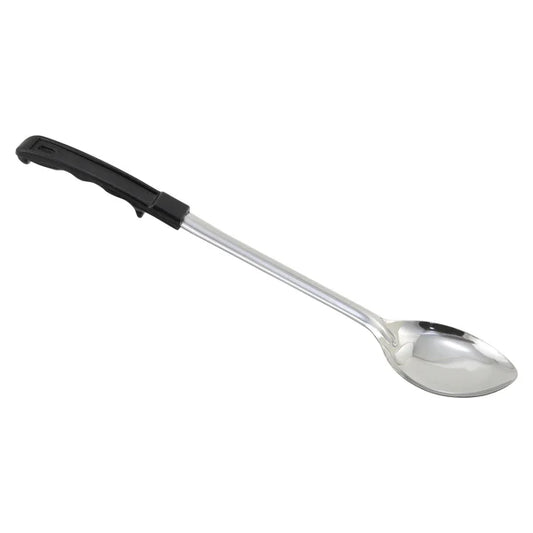 WINCO Prime Basting Spoon with Stop-Hook ABS Handle - Solid, 15"