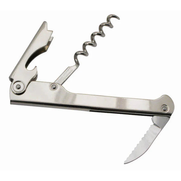 Winco Waiter'S Cork Screw, Economy - Stainless Steel