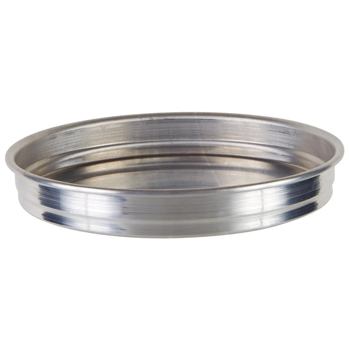 WINCO Stackable Aluminum Pizza Pan - 8”