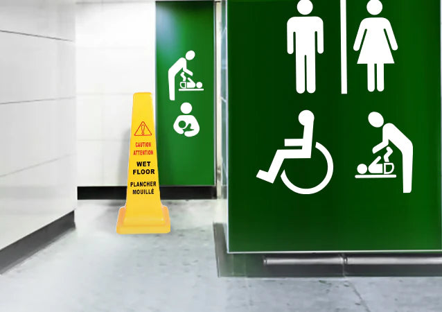 GLOBE Safety Cone English-French - Large/ 36"H