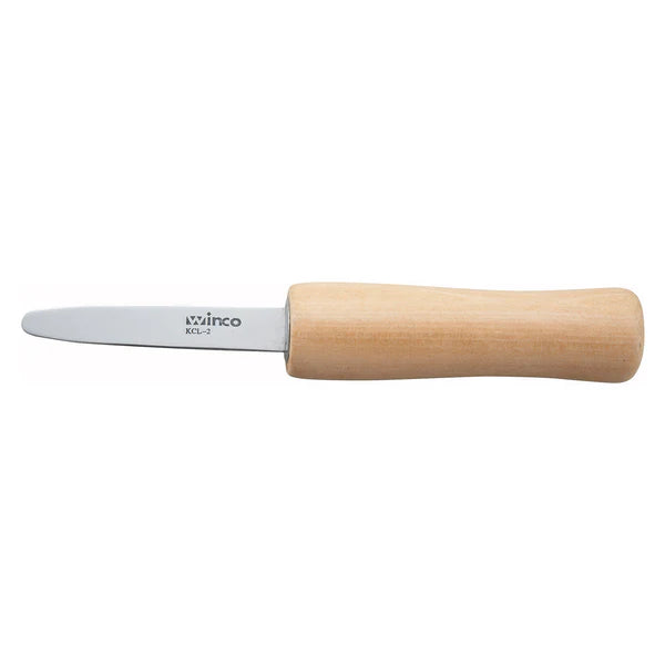 WINCO Oyster/Clam Knife, Wooden Handle