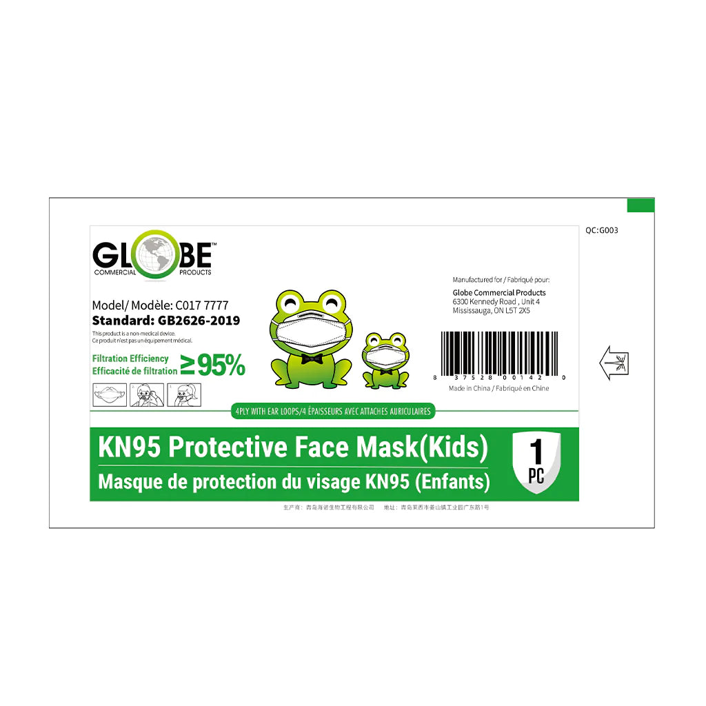 Globe Kids Kn95 Formfitting Mask