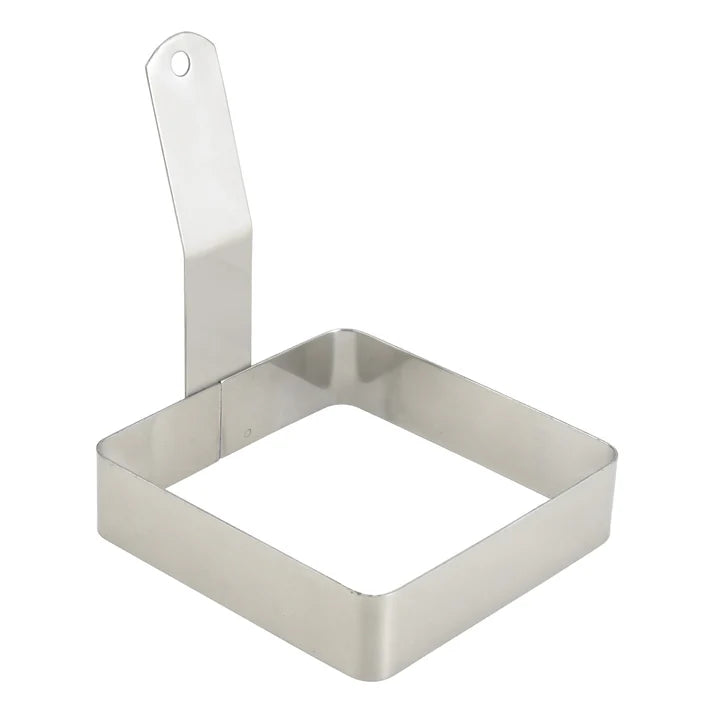 Winco 4" Square Stainless Steel Egg Ring