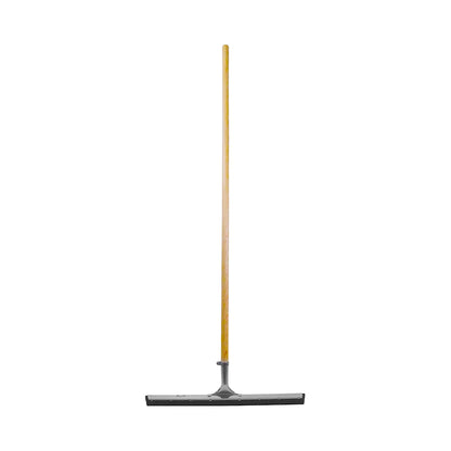 GLOBE Straight Black Rubber Squeegee - 18"L / Black/ Silver