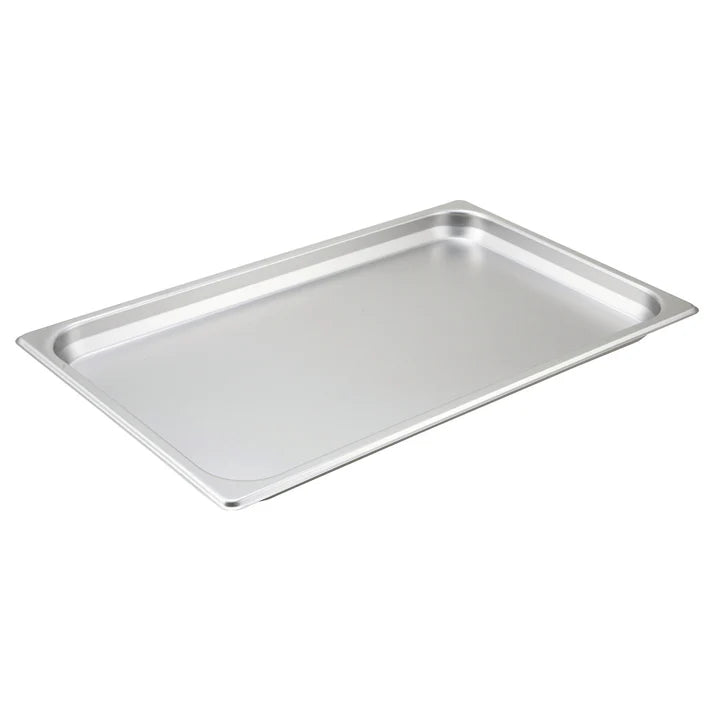WINCO Straight-Sided Steam Pan, 25 Gauge Stainless Steel