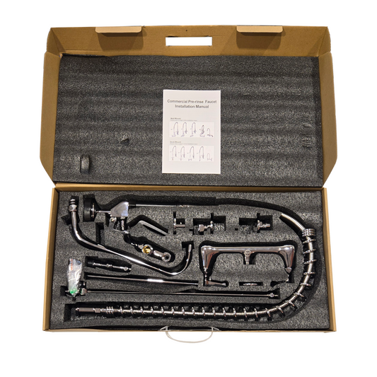 Wall Mount Pre-Rinse With 68＂Flexible HO Plus Faucet