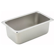 Winco Straight-Sided Steam Pan, 25 Gauge Stainless Steel