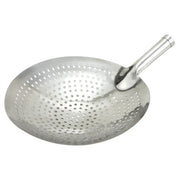Winco 12" Extra Strength Short Handle Skimmer, Stainless Steel