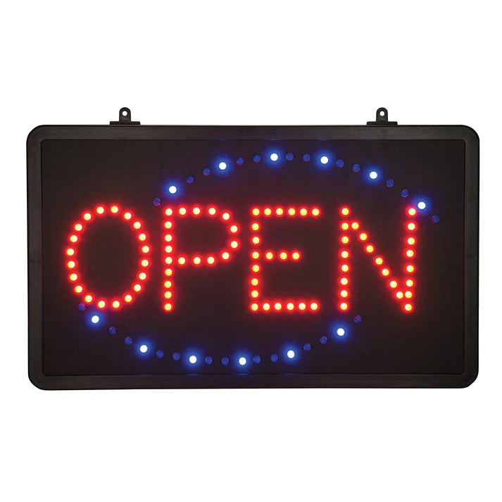 Winco ”Open” Led Sign, Rectangular