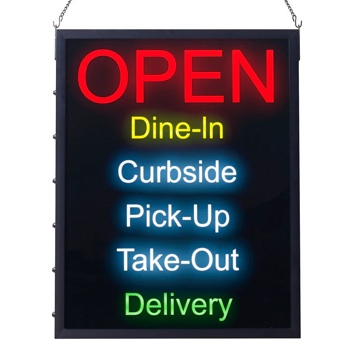 Winco All-In-One "Open" Led Sign