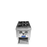 Atosa Cookrite 12'' Two(2) Burner Hot Plate W/ Total 64,000 Btu