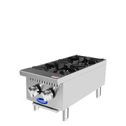 Atosa Cookrite 12'' Two(2) Burner Hot Plate W/ Total 64,000 Btu