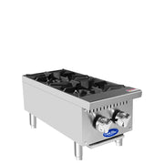 Atosa Cookrite 12'' Two(2) Burner Hot Plate W/ Total 64,000 Btu