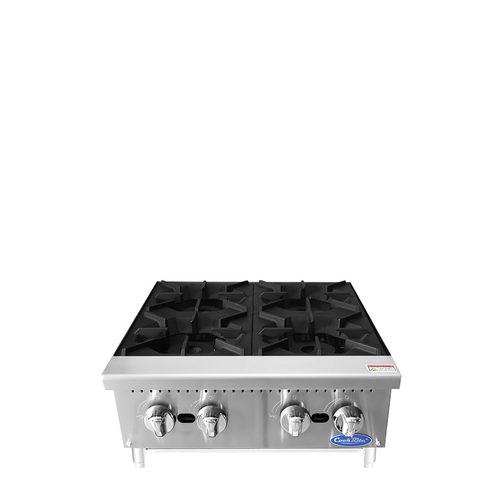 ATOSA COOKRITE 24'' FOUR(4) BURNER HOT PLATE W/ TOTAL 128,000 BTU