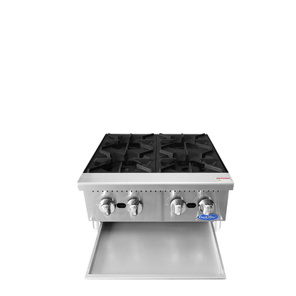 ATOSA COOKRITE 24'' FOUR(4) BURNER HOT PLATE W/ TOTAL 128,000 BTU