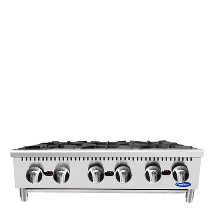 ATOSA COOKRITE 36'' SIX(6) BURNER HOT PLATE W/ TOTAL 192,000 BTU