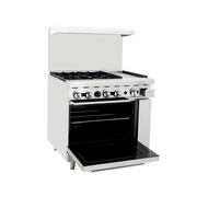 Atosa 36'' Natural Gas Range Oven W/ 12'' Griddle Top(Right)