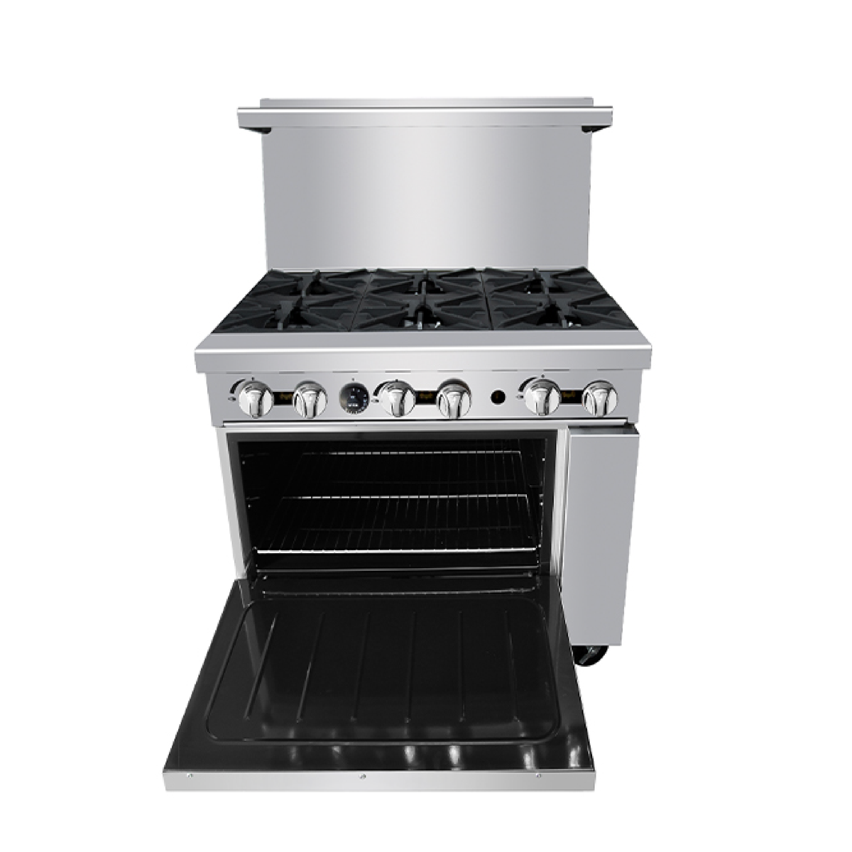Atosa 36'' Gas Range W/6 Open Burners (Natural Gas)