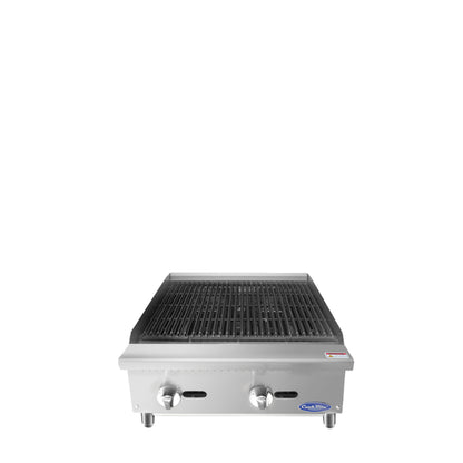 ATOSA COOKRITE 24'' CHAR ROCK BROILER W/ TOTAL 70,000 BTU